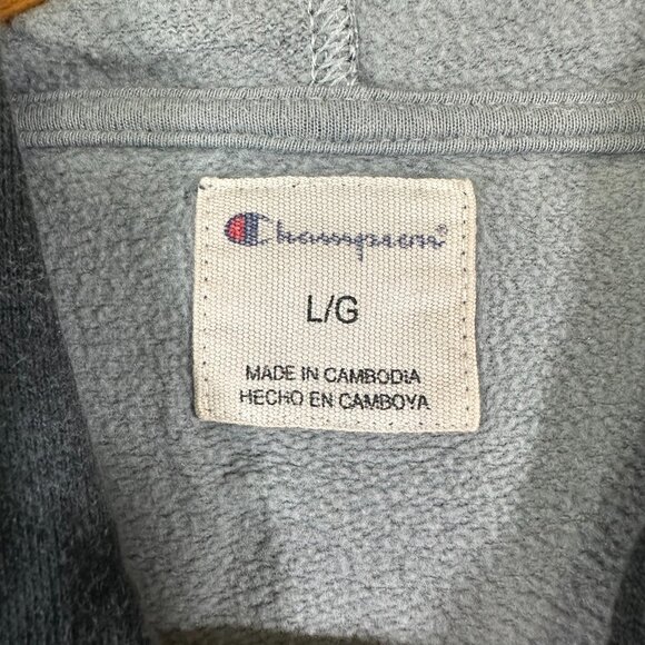 Champion - Women’s Gray Tie‎ Dye Hoodie - Picture 7 of 11